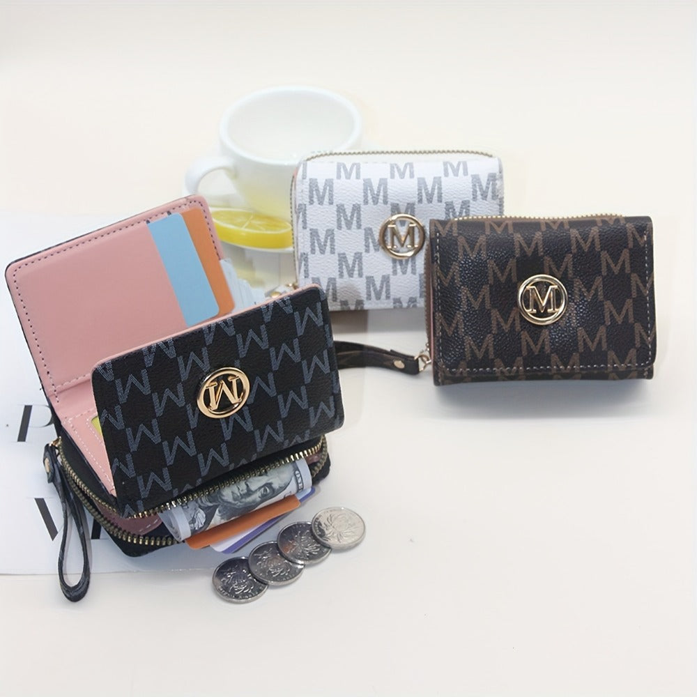 Women's Wallet – for Everyday Use, Designer Letter Print Trifold Fashionable – detail view 3