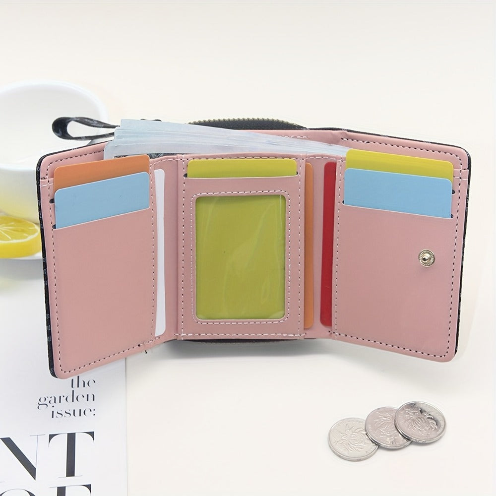 Women's Wallet – for Everyday Use, Designer Letter Print Trifold Fashionable – detail view 4