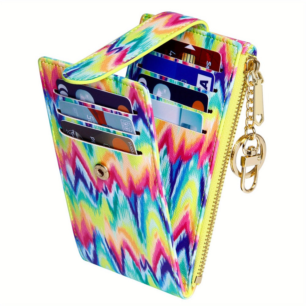 Women's Wallet – Foldable, Rfid Zipper Coin Colorful Mandala – detail view 17