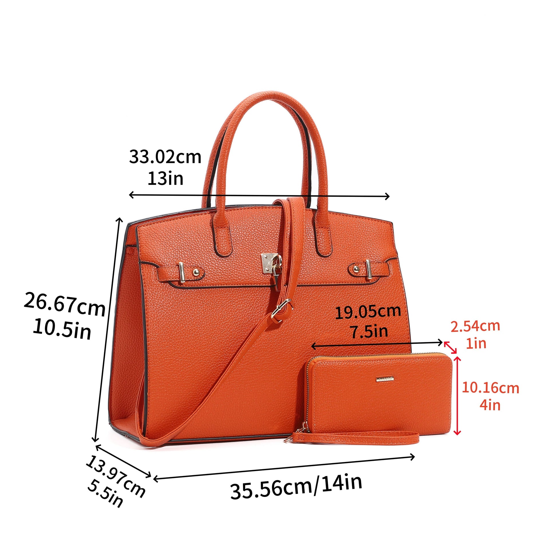 Women's Wallet – for Work & Everyday Use, Top Handle Set Matching Zipper – detail view 3