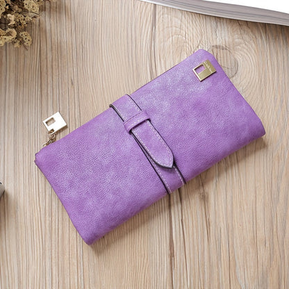 Women's Wallet – Frosted Long Clutch Retro Buckle – detail view 14