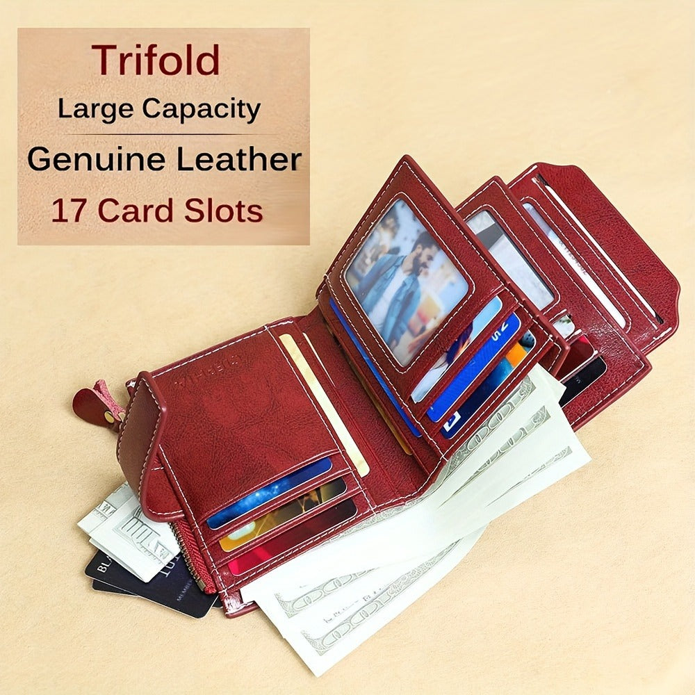 Women's Wallet – 4 Colors, Genuine Leather, RFID Blocking – detail view 17