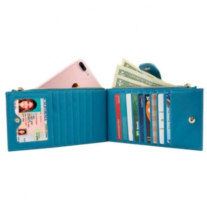 Women's Wallet – Genuine Leather, RFID Blocking, Clear – detail view 15