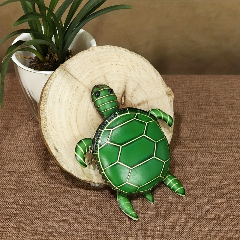 Women's Wallet – Handcrafted Retro Turtle Coin In – detail view 27