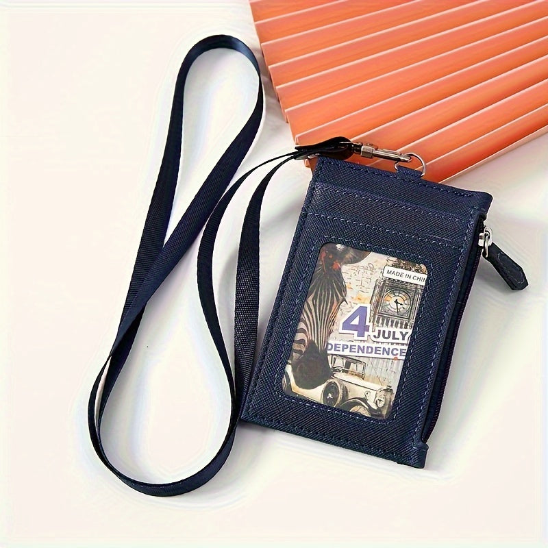 Women's Wallet – Lanyard Card Holder Faux Leather – detail view 10