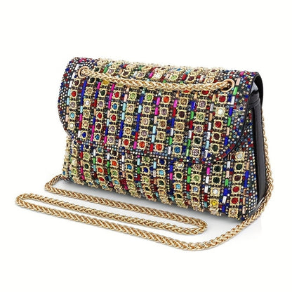 Women's Wallet – Large Capacity, Full Diamond Rhinestone Clutch Large – detail view 3