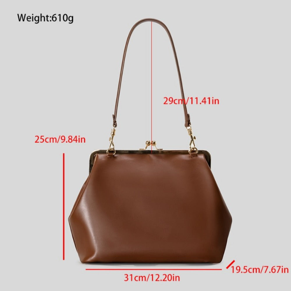 Women's Wallet – Large Metal Frame Clasp Clutch – detail view 18
