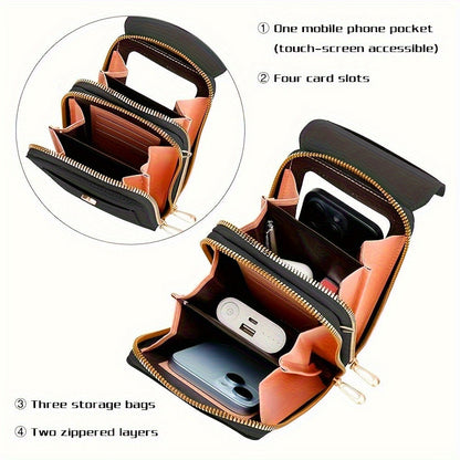 Women's Wallet – PU Leather, Adjustable Strap, Mini – detail view 14