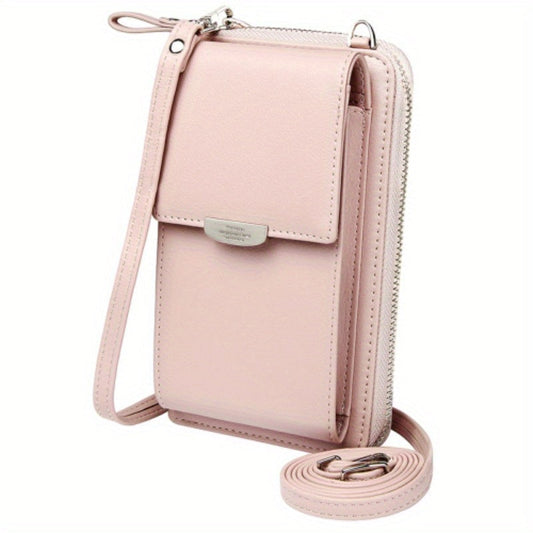 Women's Wallet – PU Leather, Adjustable Strap – front view - product view 20