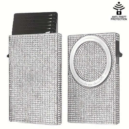 Women's Wallet – RFID Blocking, Rfid Blocking Diamond Pattern Magnetic – front view