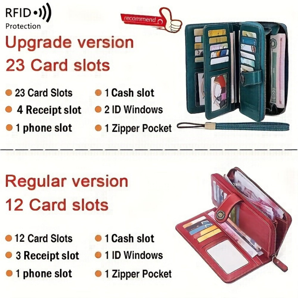 Women's Wallet – RFID Blocking, Large Capacity – detail view 24