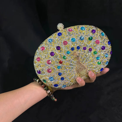 Women's Wallet – Rhinestone Clutch Round Clasp Evening – detail view 2