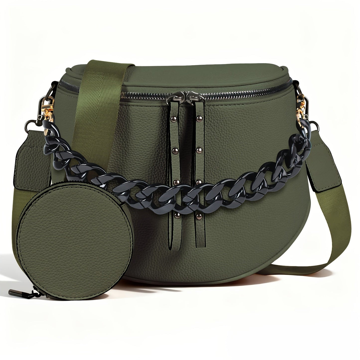 Women's Wallet – for Travel & Everyday Use, Chain Strap Set Adjustable Detachable – detail view 38