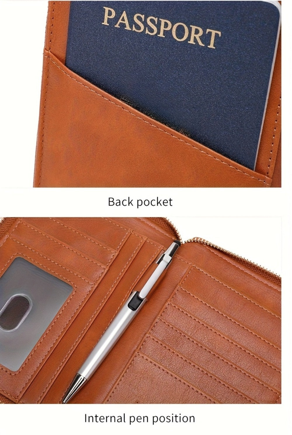 Women's Wallet – for Travel & Everyday Use, Rfid Bifold Zipper Passport Organizer – detail view 20