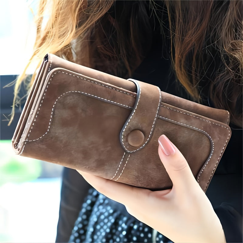 Women's Wallet – Vegan Leather, Large Capacity – front view - product view 14
