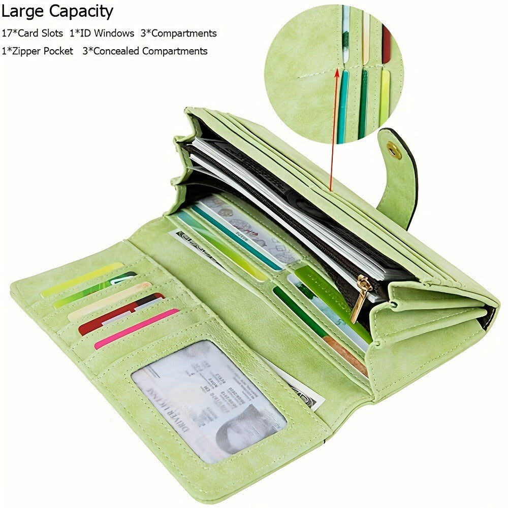 Women's Wallet – Vegan Leather, Large Capacity – detail view 14