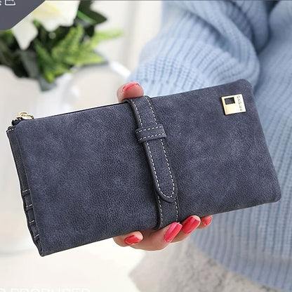 Women's Wallet – Vegan Leather, Vegan Leather Long Solid Color – detail view 13