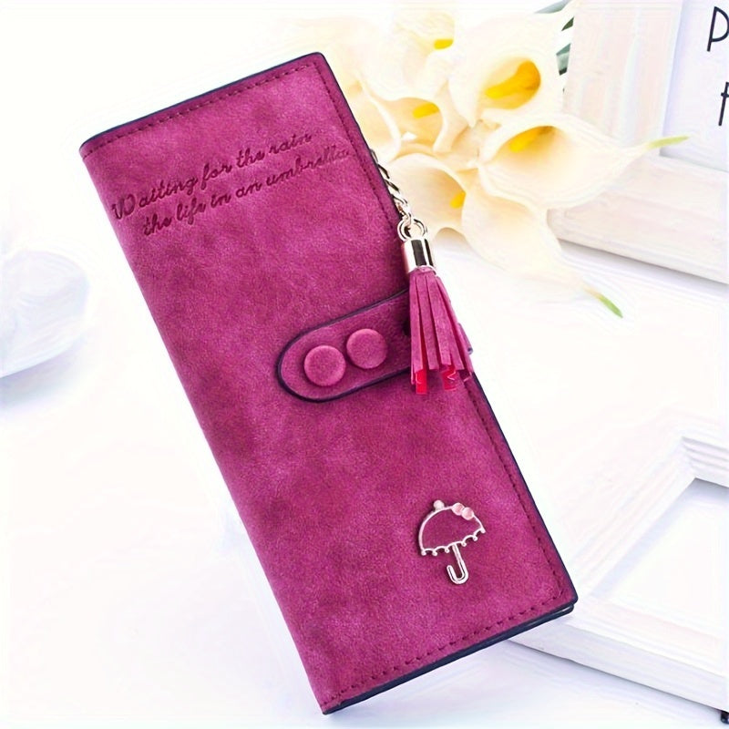 Women's Wallet – Vegan Leather, Large Capacity, for Everyday Use – front view - product view 12