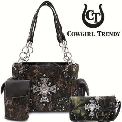 Women's Wallet – Western Studded Faux Leather Concealed – detail view 4