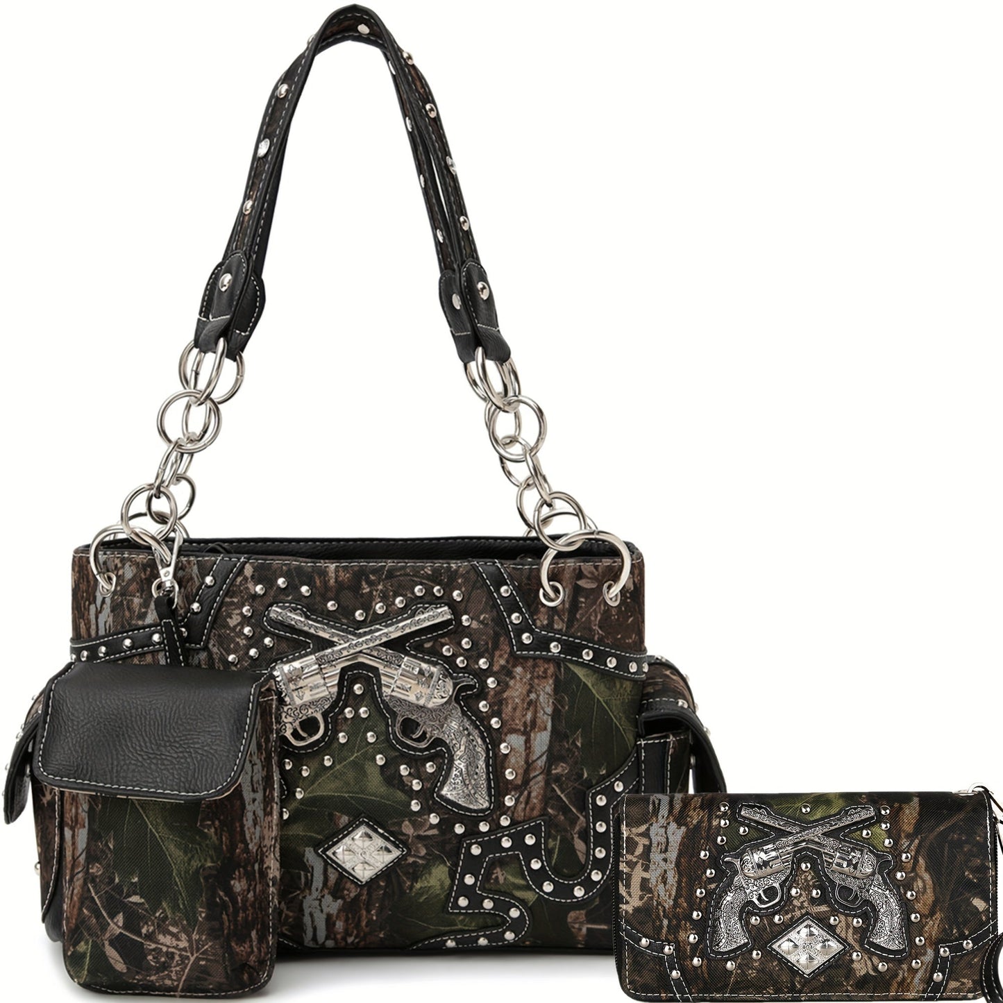 Women's Wallet – Western Tooled Set Concealed Carry – detail view 10