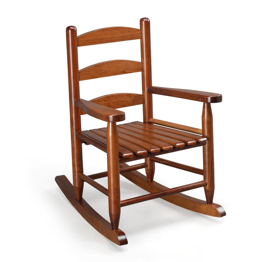 Kids Rocking Chair shown in the Teak option