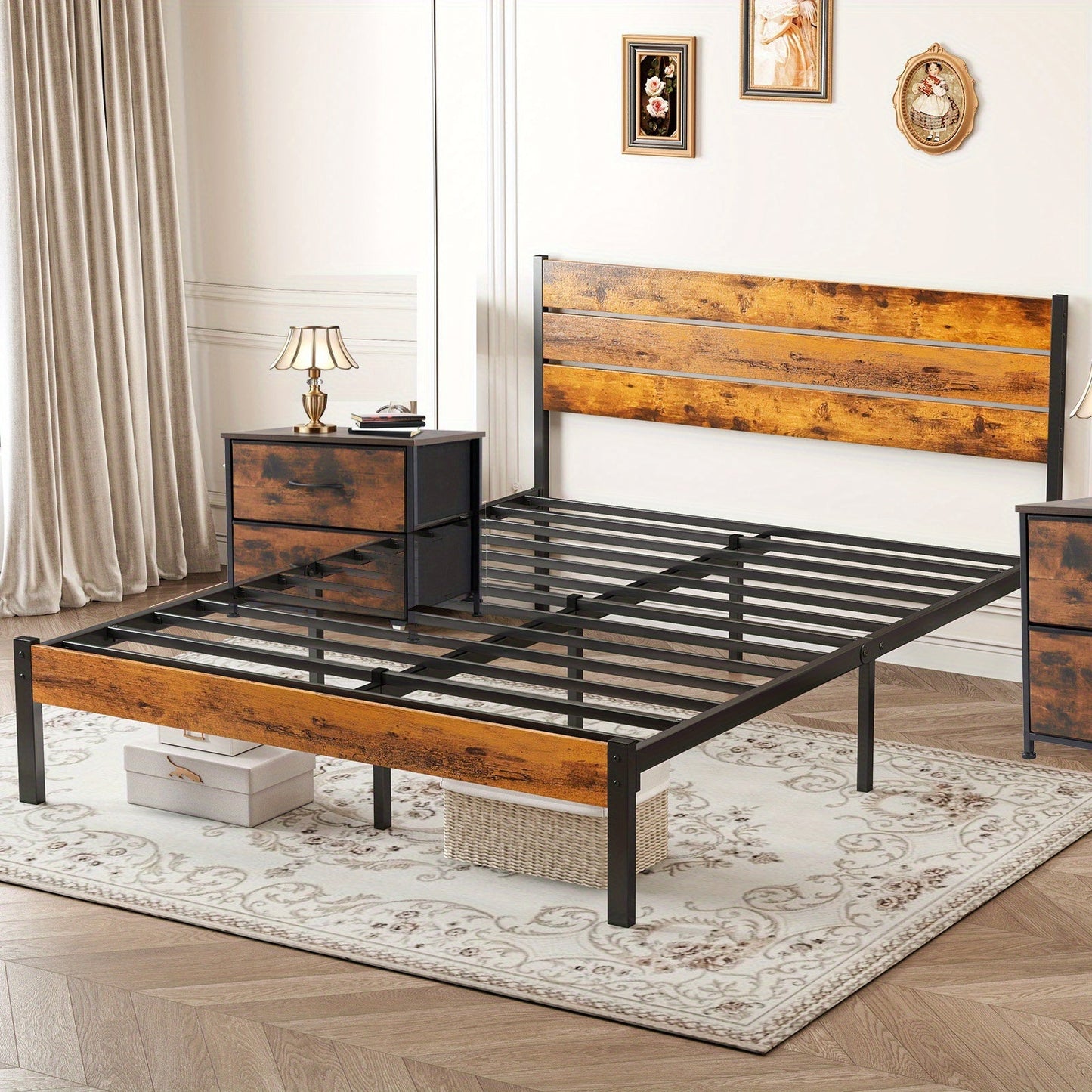 Bed Frames shown in the 【Full+Bedside Table*2P】 option