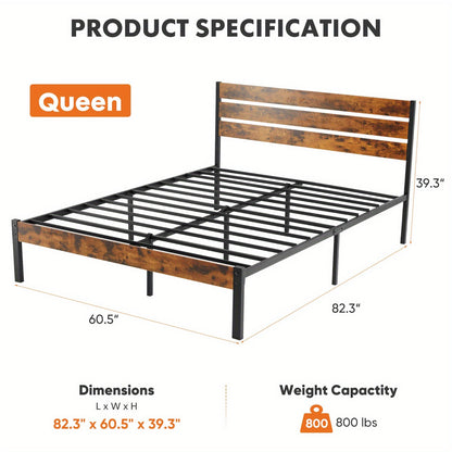 Bed Frames shown in the Queen option