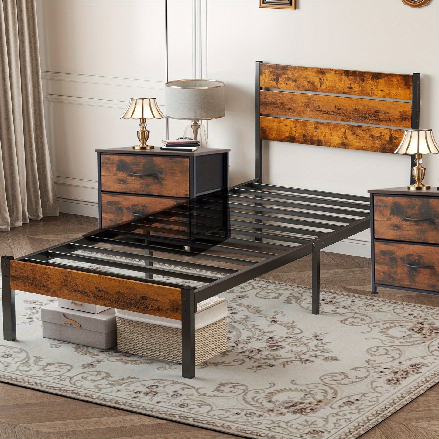 Bed Frames shown in the Twin+Bedside Table*2p option