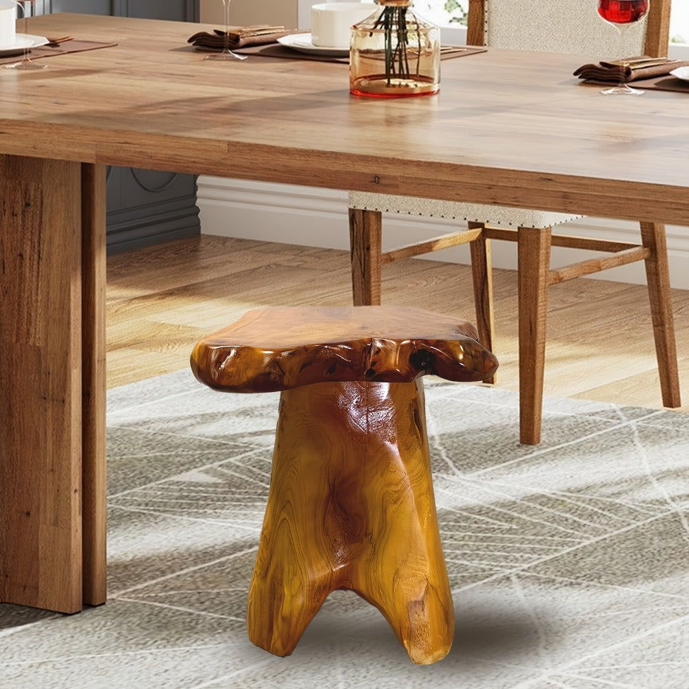 Wood Stool with Side Table for Comfortable Everyday Seating in Living Room detail image - detail view 11