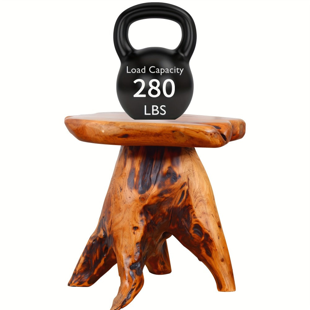 Wood Stool with Side Table for Comfortable Everyday Seating in Living Room detail image - detail view 8