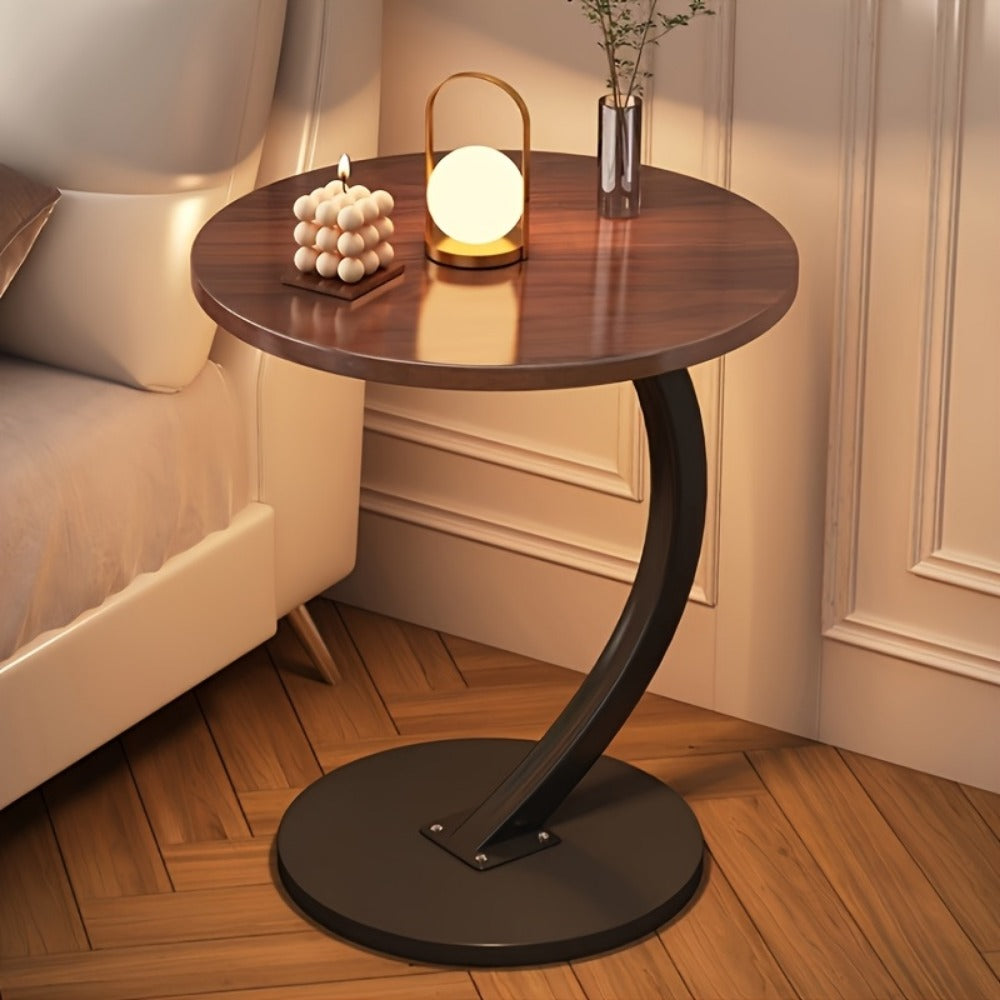 Wrought Iron Metal Side Table, Small Accent Table for Work, Display, and Everyday Use detail image - detail view 9