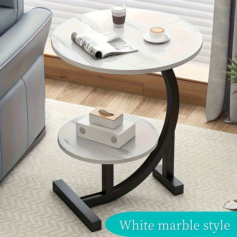 Side Table shown in the White Marble Pattern option