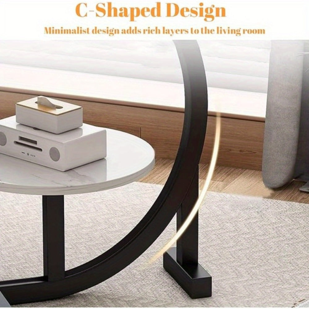 Wrought Iron Side Table, Bedside End Table for Work, Display, and Everyday Use detail image - detail view 21