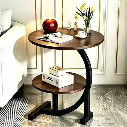 Wrought Iron Side Table, Bedside End Table for Work, Display, and Everyday Use detail image - detail view 3