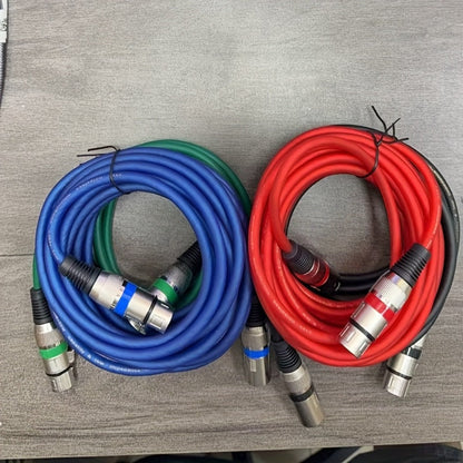 XLR Microphone Cable, 6 Inch, 10 Inch, 4-Pack, QIDUOHAO for Connecting Microphones detail image - detail view 3
