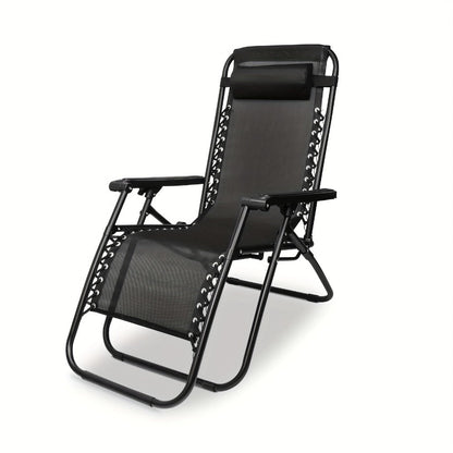 Outdoor Lounge Chair, Zero Gravity Recliner Chair Portable Folding Lounge Chair shown in the main product view
